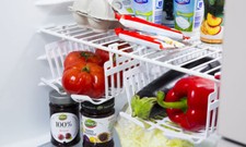 Two Larder & Fridge Freezer Under Shelf Storage Rack Hanger Drinks Bottles Wine