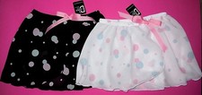 NWT Dasha Crepe Mock Wrap Skirt Dance Ballet Pull Up Girls Black or White 4461