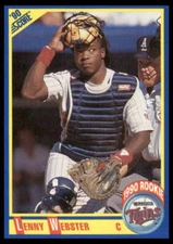1990 Score #638 Lenny Webster Minnesota Twins Baseball Card
