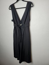Mauve by Anthropologie size 4 black linen blend sleeveless dress MSRP: $118
