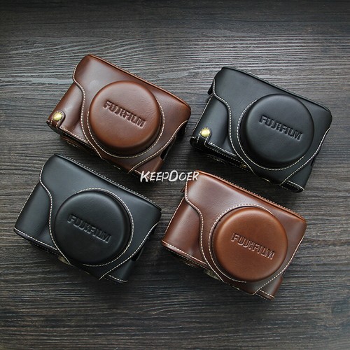 PU Leather Camera Bag Case Cover Belt For Fuji Fujifilm X100F X100T X100S X100 - Picture 2 of 12