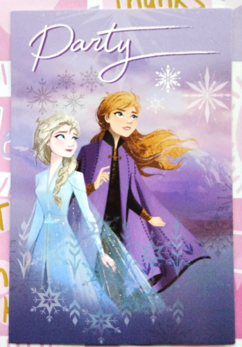 5 Einladungskarten 5 Umschläge Disney FROZEN Kinder Geburtstag, Party Einladung - Bild 2 von 3