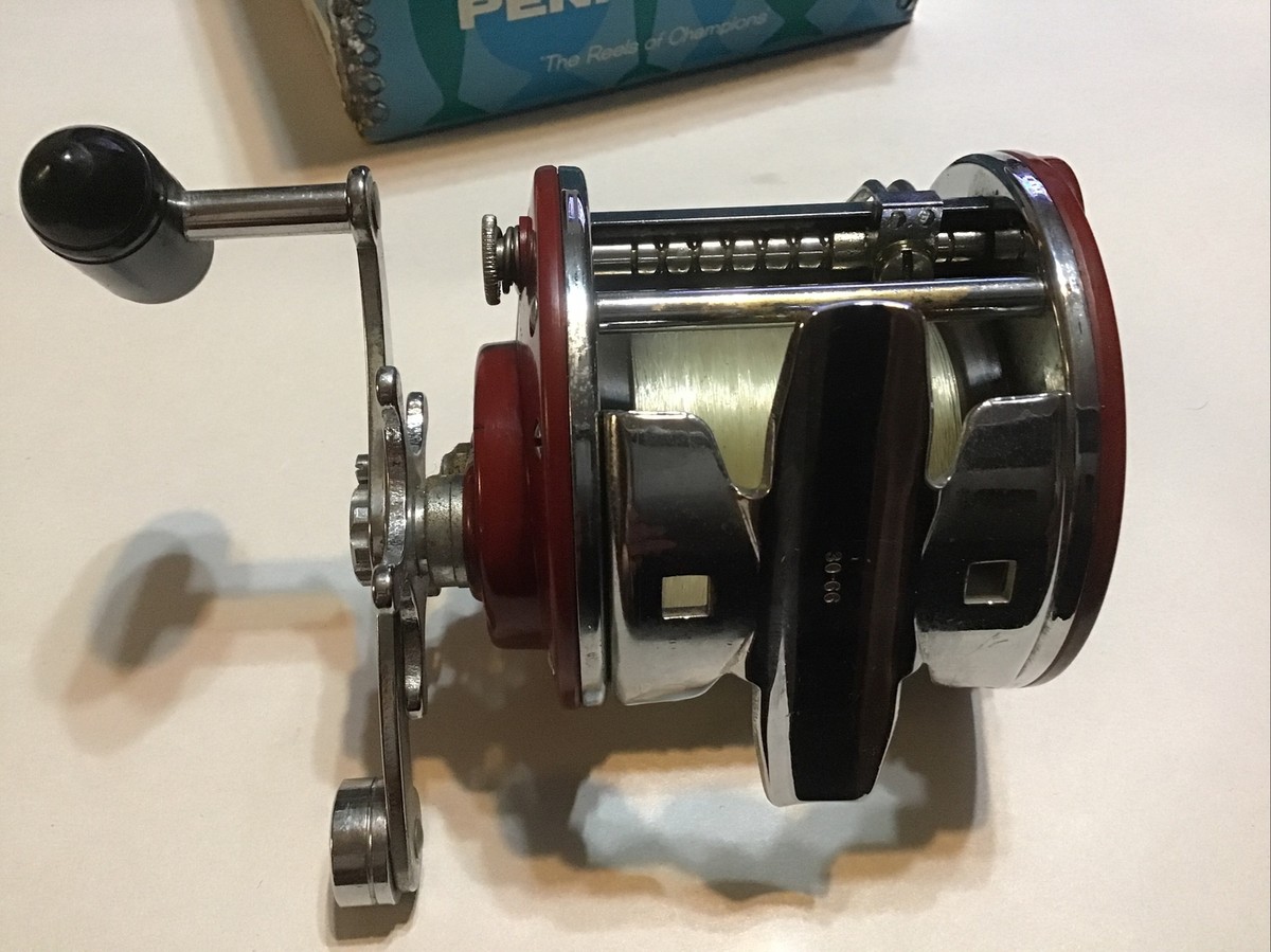 Penn Peer Monofil 209MS Maroon Fishing Reel W/Original Box | eBay