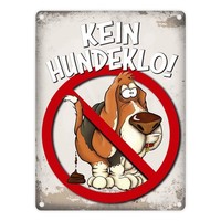 Metallschild Mit Spruch: Kein Hundeklo! Metallschild Warnschild Hinweisschild