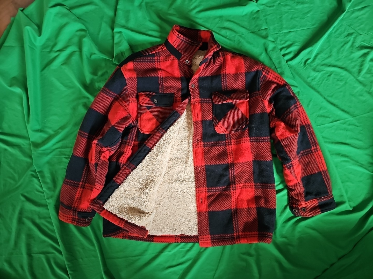Basic Edition Flannel Jacket Men 2XLT Red Black P… - image 1