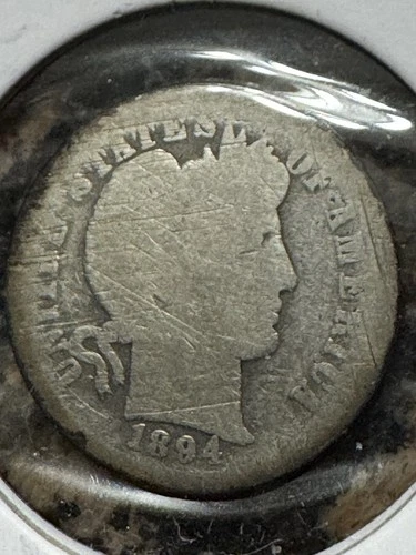 1894-o Barber Dime, Much Better Date, Free Shipping