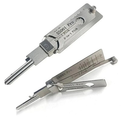 Hook And Pickup Tool Kit 2 In 1 Portable Lock Picking Set Ergonomic Handle**
