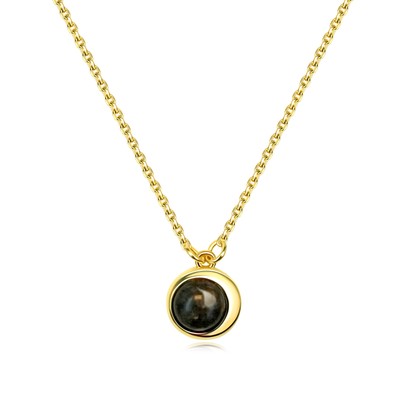 Lunar Meteorite Necklace (NWA 16684)   Moon Drop