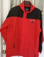 Lake George escape red and black polar quality sports wear Windbreaker  jacket