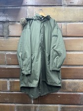 CYBERTEK MILITARE GEAR COAT GIACCA TRENCH COAT PARKA UOMO VERDE CON FODERA 2XL