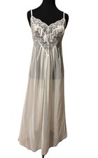 Victoria  s Secret Maxi Nightgown Slip Lace Trim Stretch Small