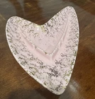 vintage shawnee pottery Boomerang ashtray Pink Gold