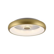 LED Deckenleuchte rund Ø 50 cm in Messing Dimmer Farbwechsel Deckenlampe innen