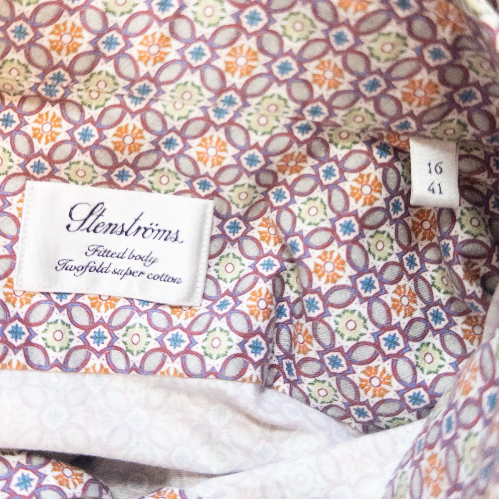 Stenströms Patterned Button-Down Dress Shirt Medi… - image 5