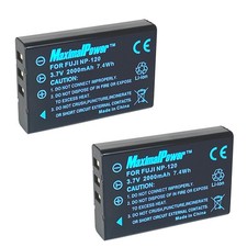 MaximalPower Battery For Fujifilm NP-120 FUJI FinePix 603 M603 F10 F11 2PK