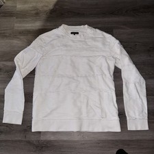 ALEXANDRE PLOKHOV Textured White Long Sleeve Shirt Sweater Avantgarde Rare Layer