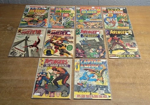 LOT KEY VTG Marvel Avengers Silver Age Comic Book Lot 20 21 22 Daredevil 8 11