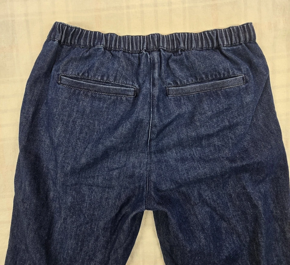 J Crew Crewcuts 女孩水手牛仔裤阔腿牛仔裤金色纽扣 14 — 第 3/4 张图片