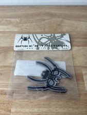 Spike’s Tactical Spider Toppa Ritaglio Sfondo Nero/Grigio Nuovo con scatola 
