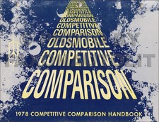 1978 Oldsmobile Competitive Comparison Dealer Album