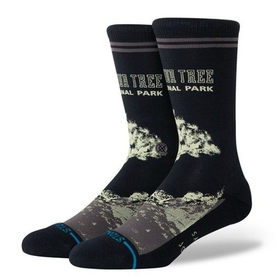 STANCE JOSHUA TREE CREW-SOCKEN. NEU SCHWARZ NATIONALPARK GEPOLSTERTE UNTERSTÜTZUNG S26