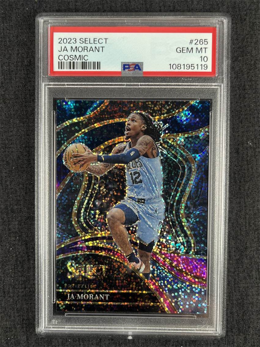 2023-24 Panini Select Basketball Ja Morant Cosmic Prizm Case Hit SSP #265 PSA 10