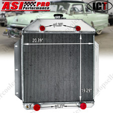 3 Rows Aluminum Radiator Fit 1949-1953 Ford Cars Flathead Configuration V8 1950