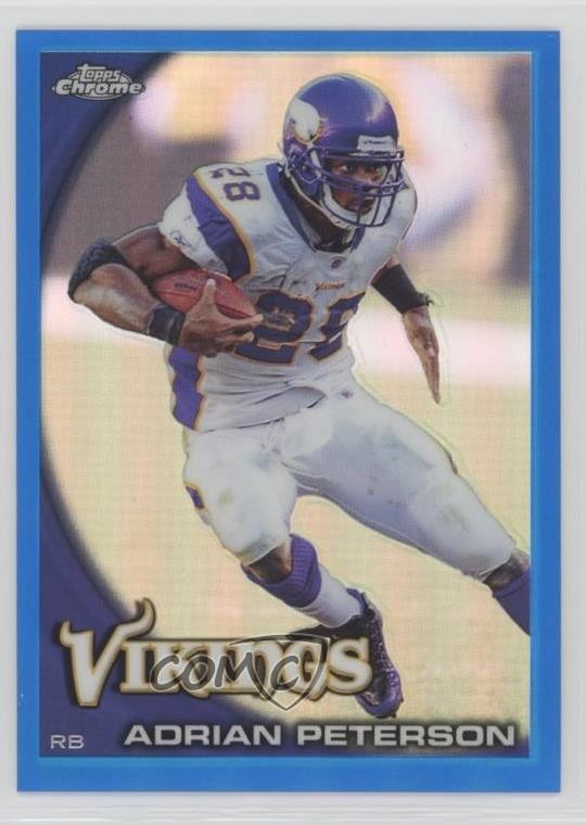 2010 Topps Chrome Blue Refractor 29/199 Adrian Peterson #C1