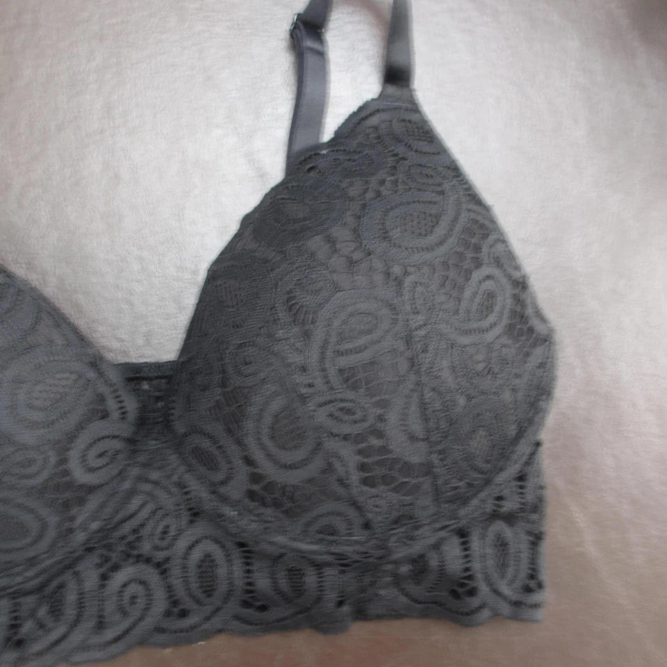 Victoria's Secret розовый бюстгальтер женщин большой черный розовый кружевной бюстгальтер беспроводной - Изображение 4 из 4