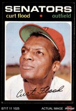 1971 Topps #535 Curt Flood Senators 5 - EX