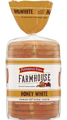 2 - Loaves Pepperidge Farm Honey White Oven Baked Healthy Bread 22oz