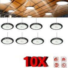 1-10PCS UFO LED High Bay Light Workshop Garage Lights Industrial Warehouse Lamp