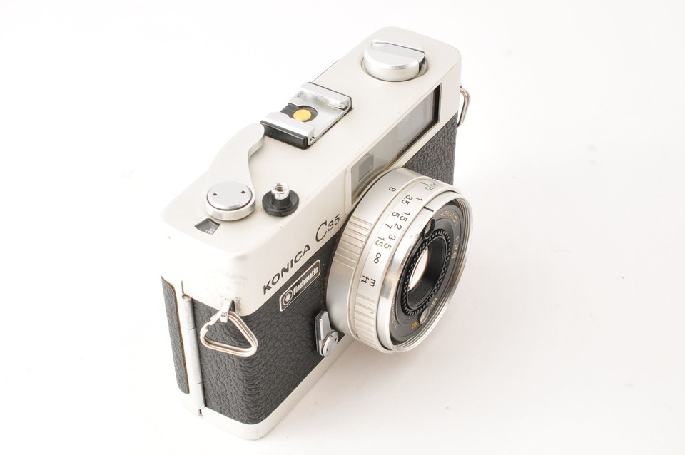 Meter Work[Near MINT] KONICA C35 Silver 38mm f2.8 35mm Film Camera From ...