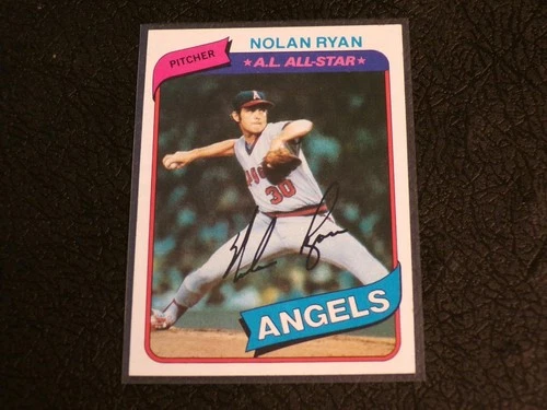 1980 Topps #580 NOLAN RYAN card! ANGELS! HOF!