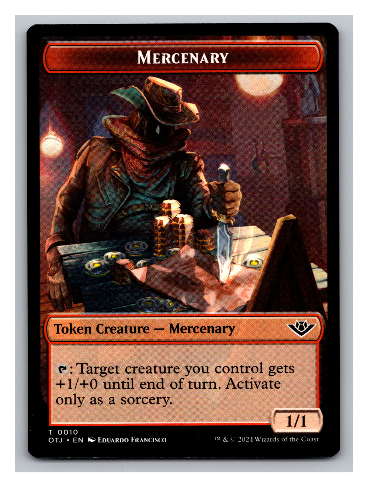 MTG - MERCENARY T 0010 OTJ 2024 (ADVERTISEMENT BACK 0082 A OTJ)