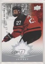2021 Upper Deck Team Canada Juniors Jersey Jack Matier #38 0gn4