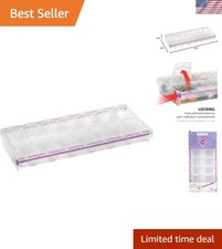 Bead Organizer and Plastic Storage Containers for Crafts, Buttons, Pins and M...