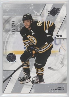 2023-24 SPx 192/299 David Pastrnak #86 0il7