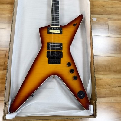 Washburn Dimebag Darrell Dime V Electric Guitar Tobacco Sunburst Flame Maple Top