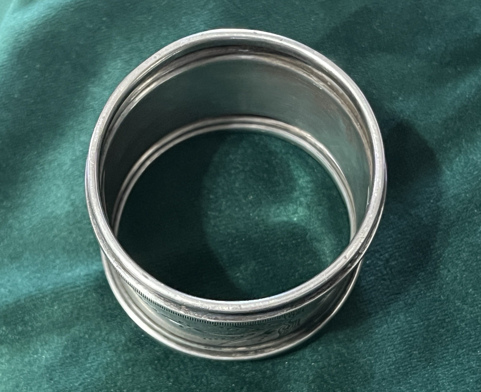 Wood & Hughes 309 Sterling Silver Napkin Ring Antique No Monogram