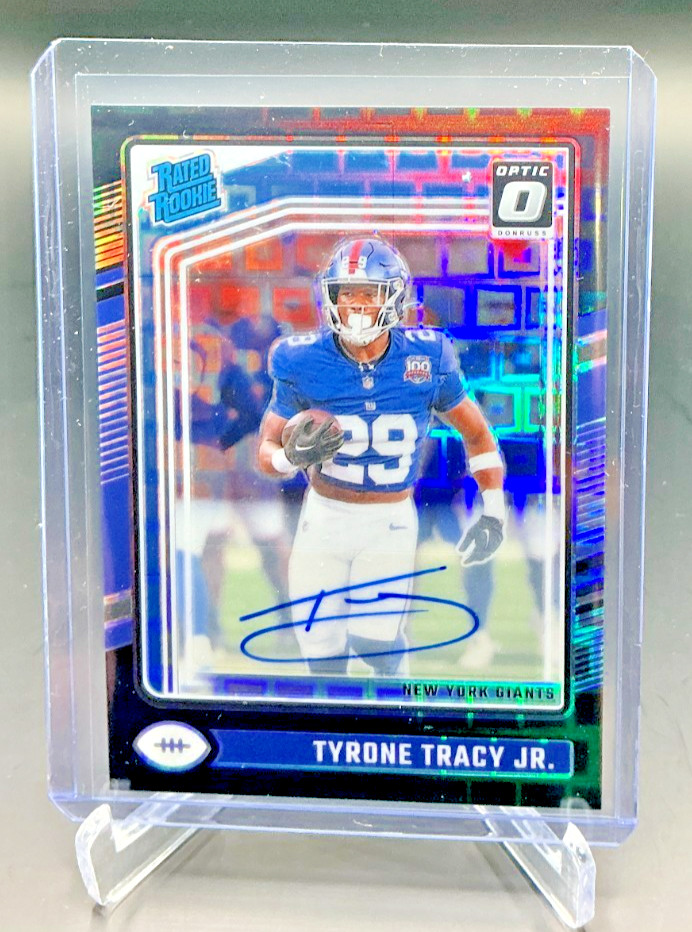 2024 Donruss Optic Rated Rookie TYRONE TRACY JR RC Black Pandora AUTO 23/25