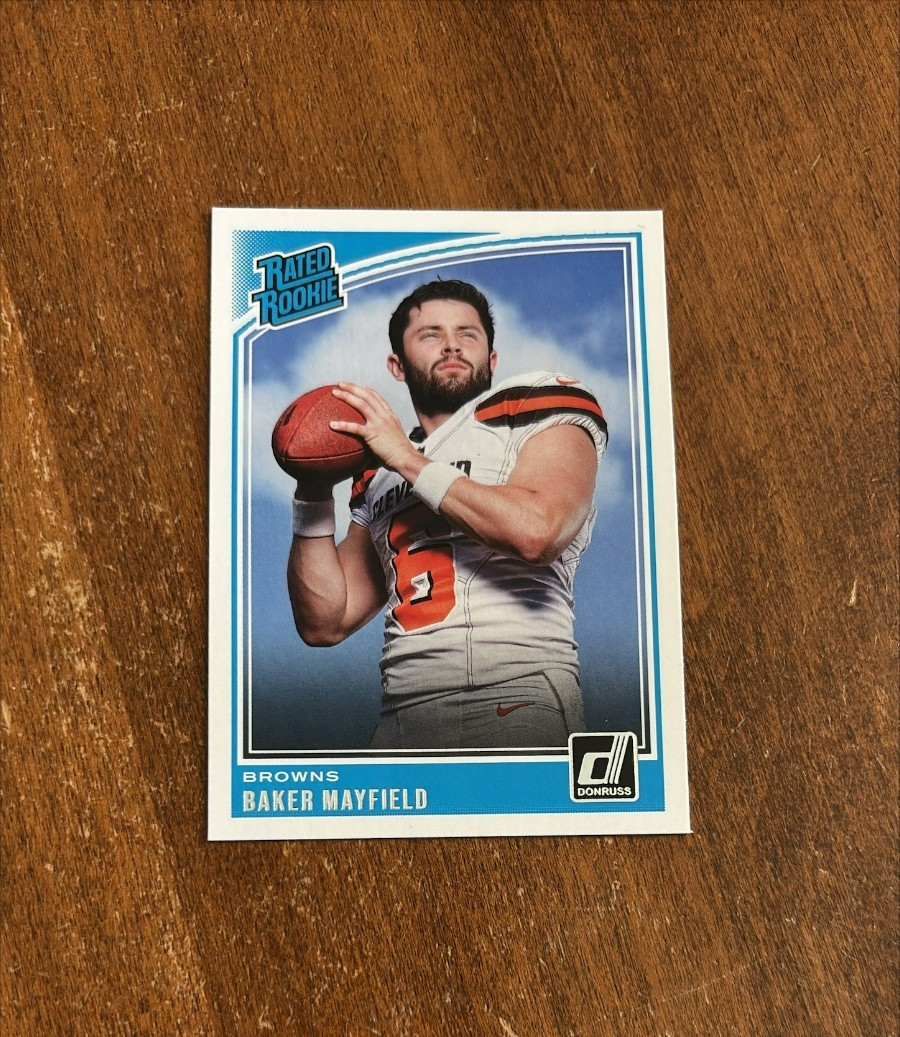 Baker Mayfield 2018 Panini Donruss Rated Rookie #303 Buccaneers Sooners RC