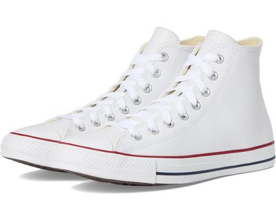 NEW Converse Chuck Taylor All Star Leather Hi Top Men's Shoes White
