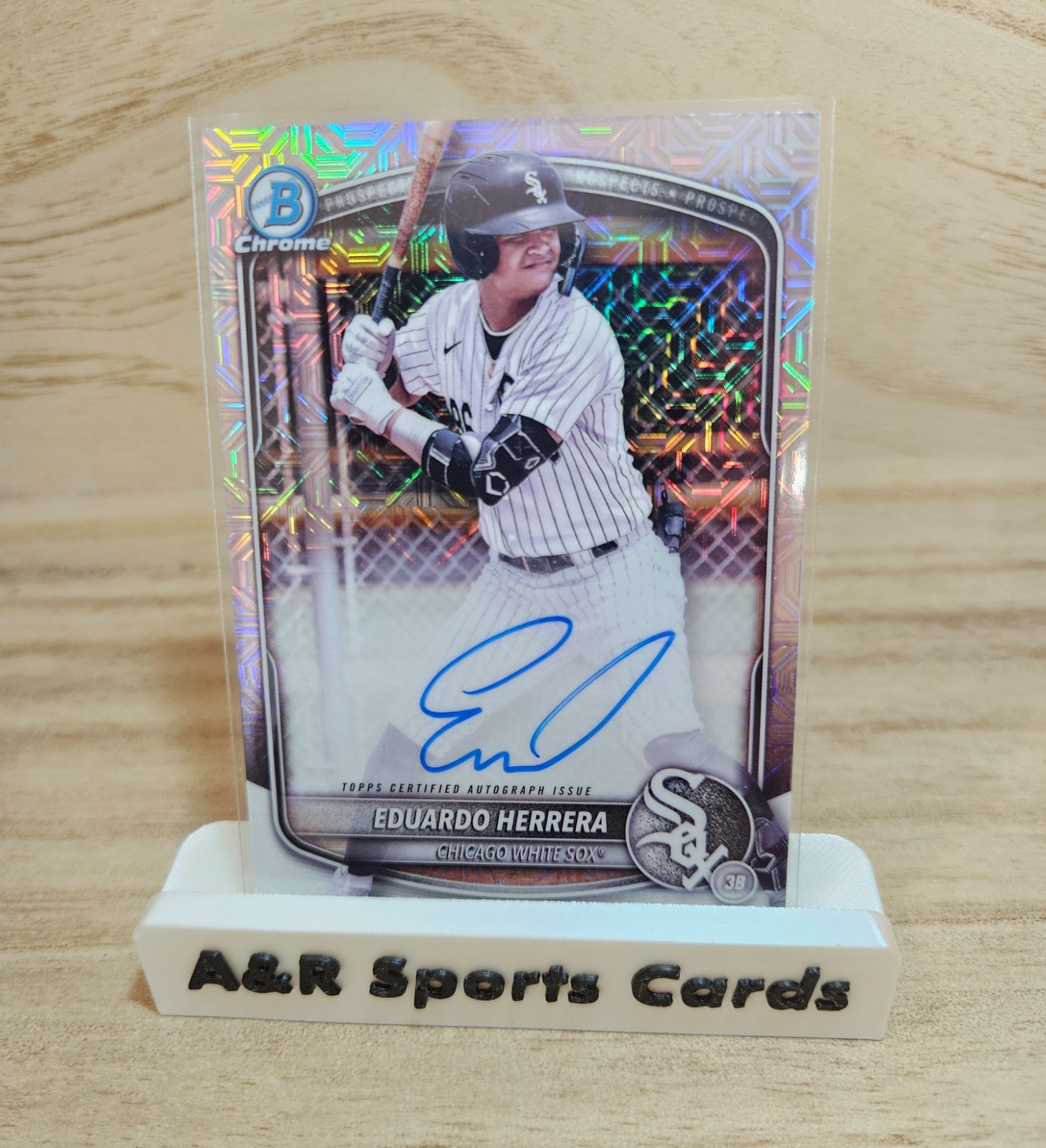 2025 Bowman Chrome Mega Eduardo Herrera Mega Box Mojo Prospect Auto White Sox