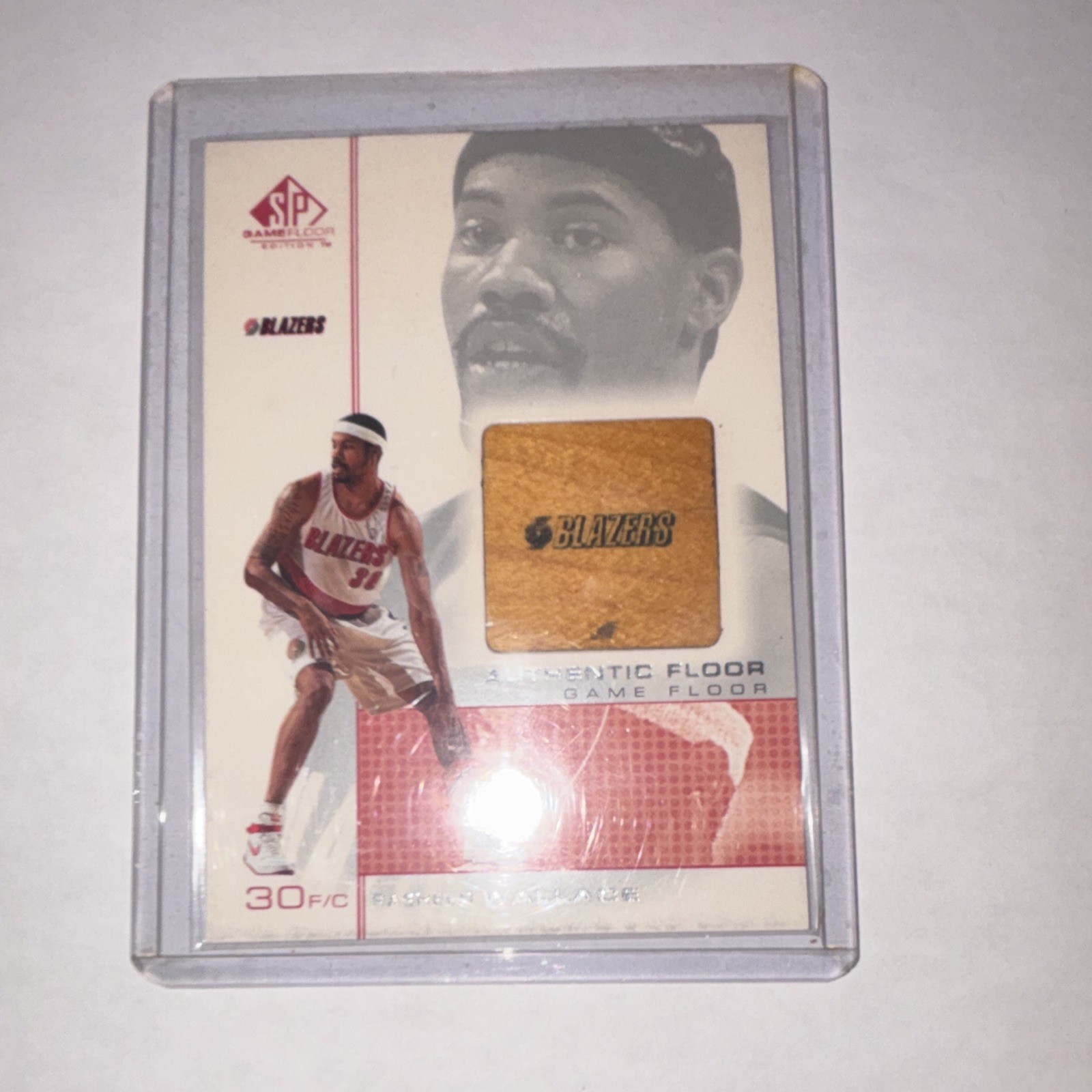 Upper Deck SP Game Floor Authentic Floor Rasheed Wallace Blazers RW2 Memorabilia