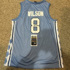 NORTH CAROLINA TAR HEELS- CALEB WILSON SIGNED AUTOGRAPH JERSEY JSA COA UNC 
