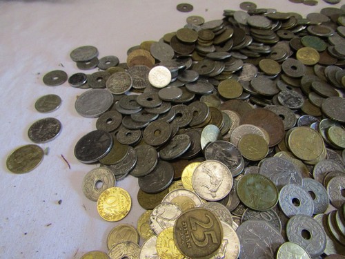 14... Lote de 3,3 kilos de monedas antiguas francia mundo - Imagen 3 de 11