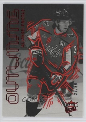 2025-26 Upper Deck Fleer Ultra Outlining Red 22/99 Aliaksei Protas #OL27of30 2ld