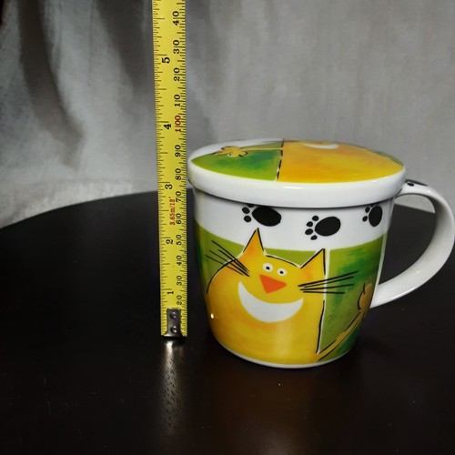 Gallery by Inhesion Cat Coffee Mug with lid | eBay