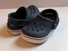 Crocs Crocband Toddler Clogs Size 6 Navy Red White Slip On Waterproof Sandals